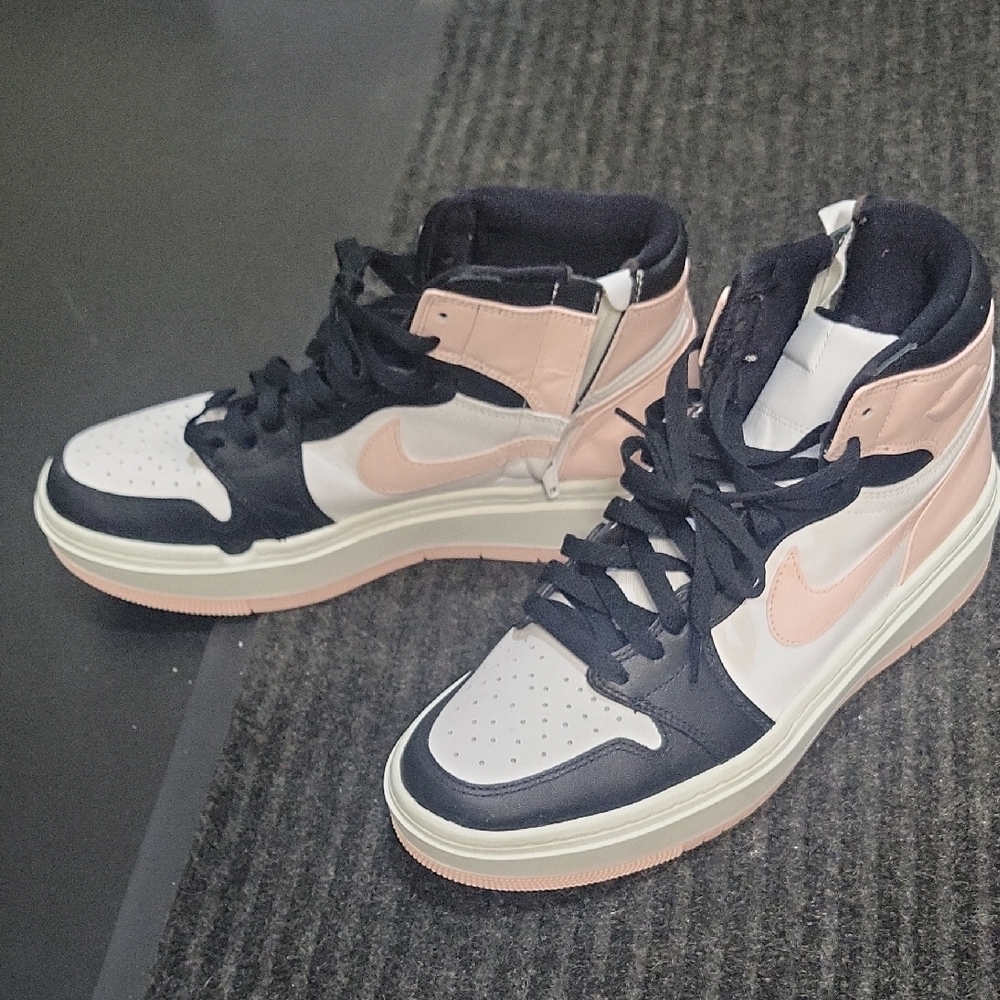Nike Women's High-Top Sneakers in Black, White, and Pink
